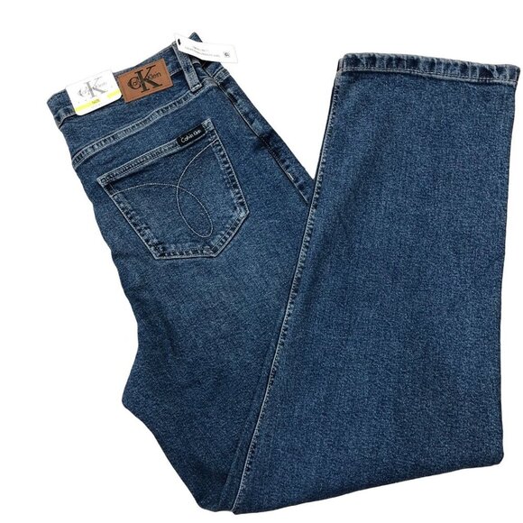 CALVIN KLEIN HIGH RISE VINTAGE STRAIGHT JEANS NEW WITH TAG - Picture 11 of 12